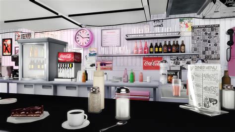 Sims 4 50s Diner Cc