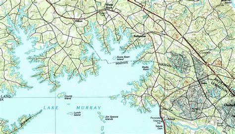 1986 Topo Map Of Newberry South Carolina Quadrangle 24 X 42 Full