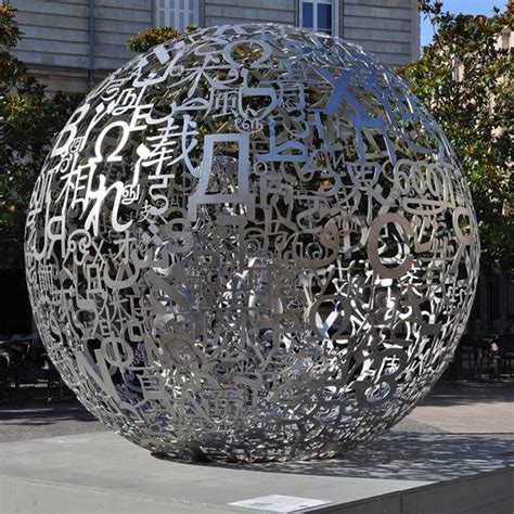 Outdoor Large 304 Grade Stainless Steel Hollow Ball Sculpture For