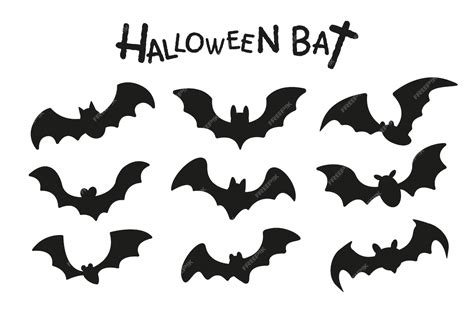 Premium Vector Happy Halloween The Shadow Of A Group Of Vampire Bats