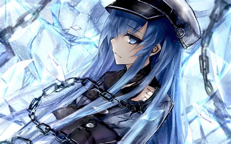 blue hair anime girl wallpapers wallpaper cave