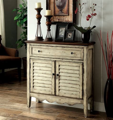 Furniture Of America Gladen Vintage Style Storage Cabinet Antique