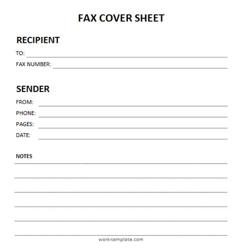 Printable Fax Cover Sheet Template Ms Word Excel Pdf Format Fax