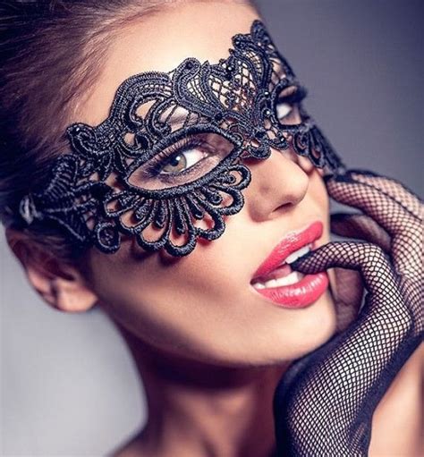 Masquerade Mask Mardi Gras Mask For Women Black Lace Ladies Mask On Luulla