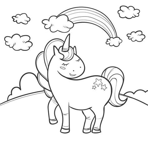 Gambar Untuk Mewarnai Unicorn