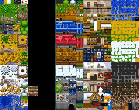 Pc Computer Rpg Maker 95 Tilesets The Spriters Resource