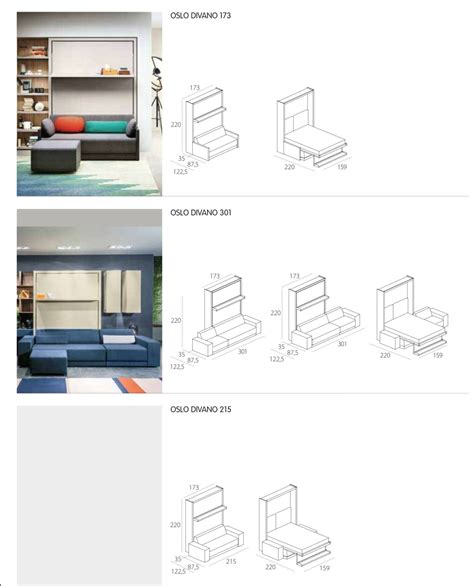 Oslo 215 Sofa Wall Bed Bonbon Compact Living