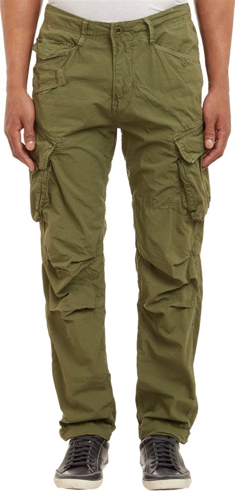 Lyst G Star Raw Rovic Tapered Cargo Pants Olive In Green For Men