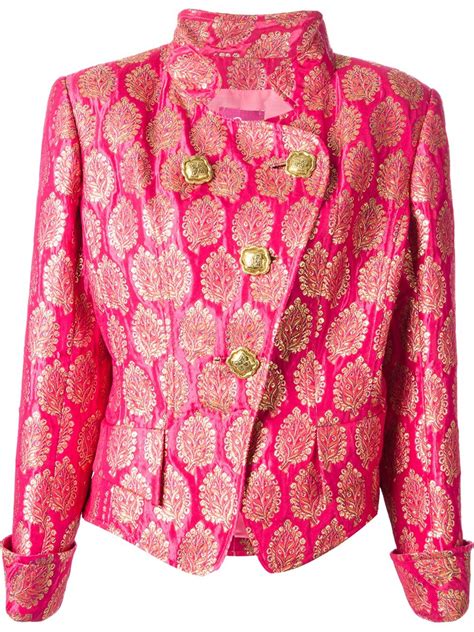 Christian Lacroix Brocade Jacket In Pink Pink And Purple Lyst