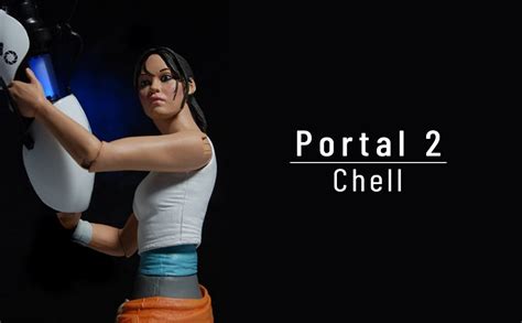 Neca Portal 2 7 Scale Action Figure Chell With Light