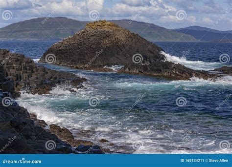 Basalt Rock Formation Staffa Scotland Stock Image Image Of
