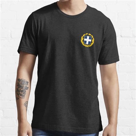 Greece National Emblem Greek Army Hellenic Pride Symbol Side T Shirt