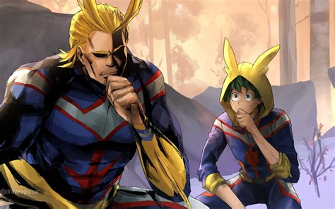 ③ launch your downloaded desktop background. Download 2880x1800 Boku No Hero Academia, All Might ...