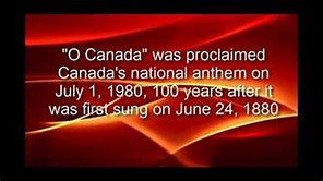 Image result for 1980 - "O Canada"