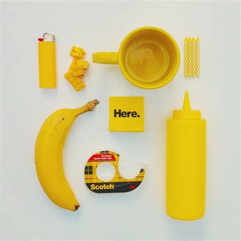 19 Cool Yellow Objects Mockup Hard