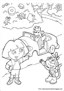Dora Coloring Pages free For Kids
