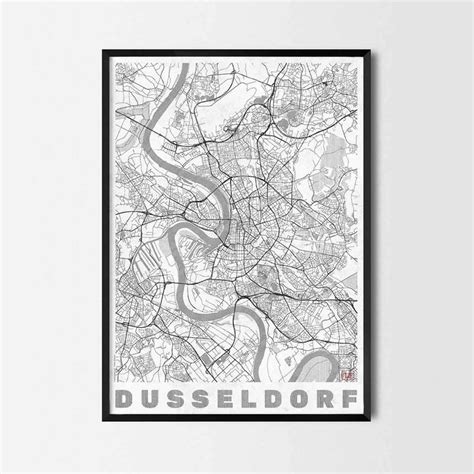 Dusseldorf Art Prints City Art Posters And Map Prints Poster Art