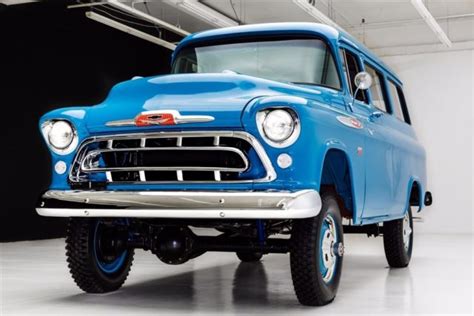 1957 Chevrolet Suburban Napco 4 Wheel Drive V8 Manual For Sale Photos