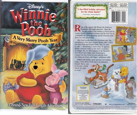 Winnie The Pooh A Very Merry Pooh Year Clamshell Vhs 2002 Winnie