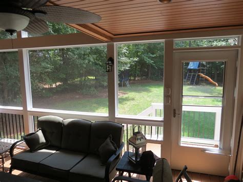 Screened Porch With Open Gable Shed Roof — Deckscapes