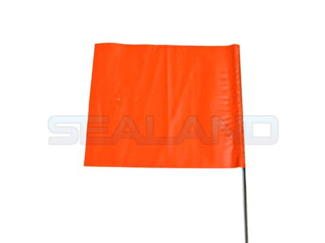Orange Marking Flags Pack Of 100 Sealand Survey And Safety Equipment
