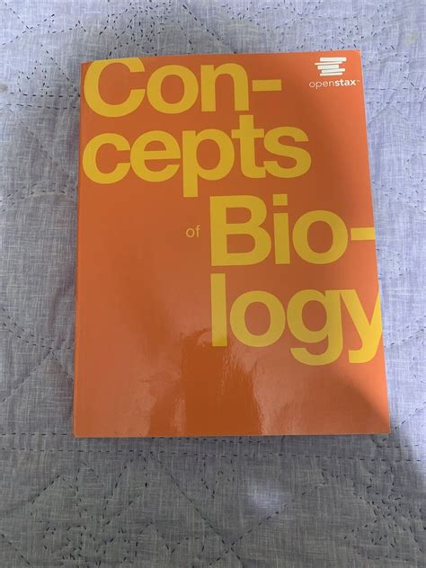 Concepts Of Biology By Openstax Ebay