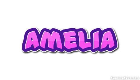 Amelia Logo Outil De Conception De Nom Gratuit Partir De Texte