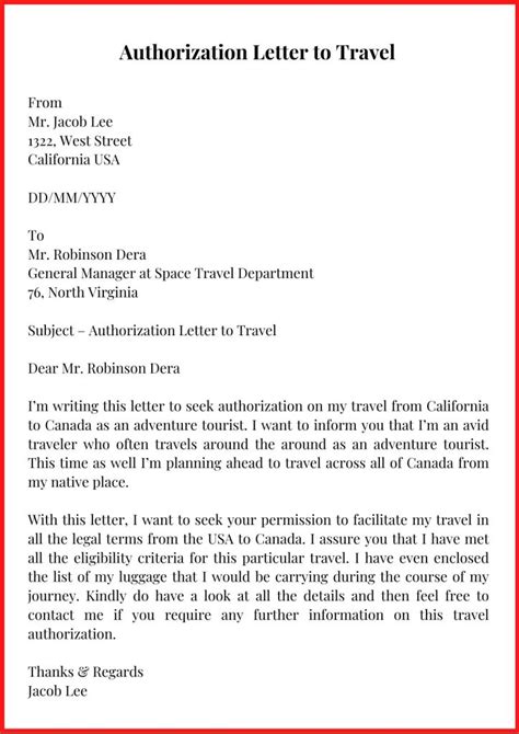 Sample Of Permission Letter To Travel Letter Template Word Lettering Hot Sex Picture