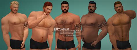 My Sims 4 Blog Body Hair Recolors By Xldsims