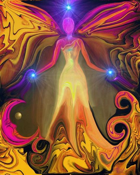 Rainbow Print Chakra Angel Art Reiki Healing Decor Spiritual Energy
