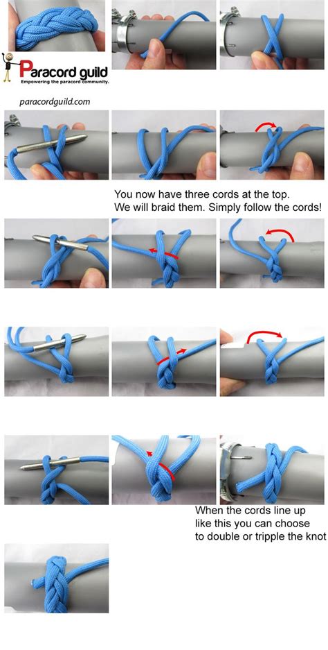 You never know when the right knot might save your life. How to tie a turks head knot - Paracord guild | Paracord diy, Paracord, Paracord knots