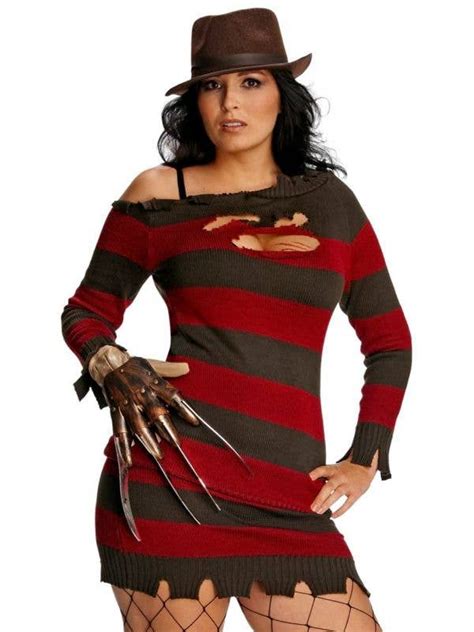 Sexy Plus Size Freddy Krueger Costume Womens Halloween Costume