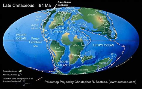 Cretaceous Period History Of Earth Tethys Geology
