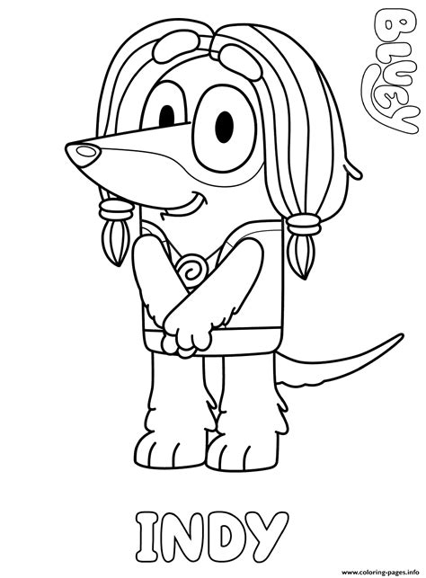 Bluey Mum Coloring Pages