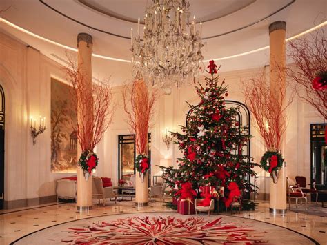 Best Hotel Lobbies For The Holidays Church Christmas Decorations
