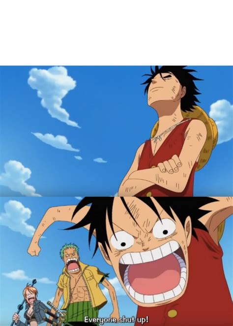 One Piece Luffy Calm Then Yelling Memes Imgflip