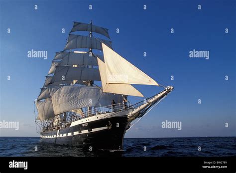 Three Masted Barque Belem Under Sail Cutty Sark Tall Ships Race
