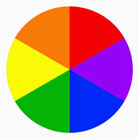 Color Wheel With Primary And Secondary Colors Template Graphicbda