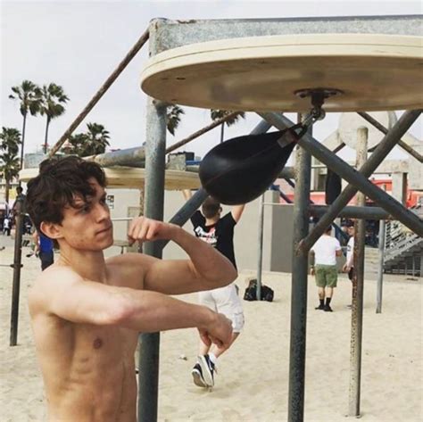 Tom Holland Shirtless Photo Gallery With Spider Man Costume Pics