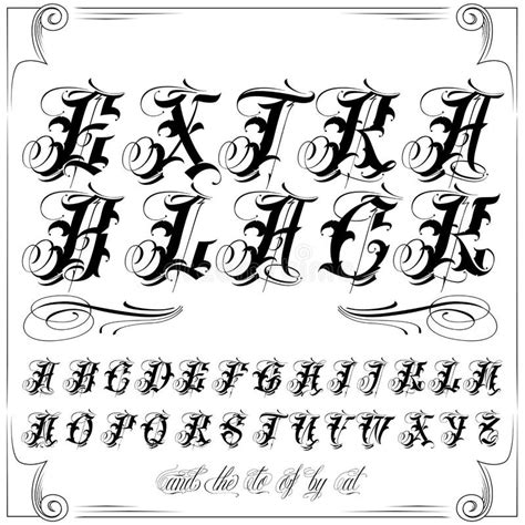 Fancy Old English Tattoo Lettering