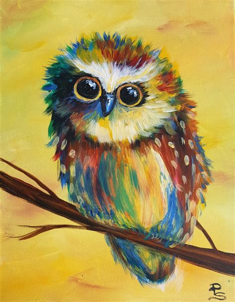 Baby Owl Painting At Explore Collection Of Baby