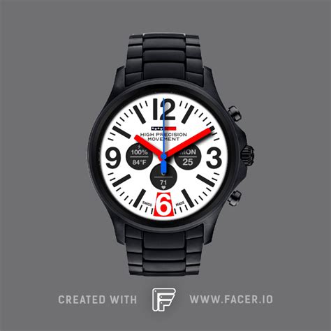 s1a mnd polar white watch face for apple watch samsung gear s3 huawei watch and more facer