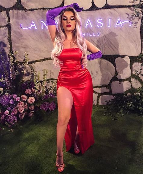 Aidette Cancino En Instagram Jessica Rabbits Hotter Sister Abhhalloween Dresses Red