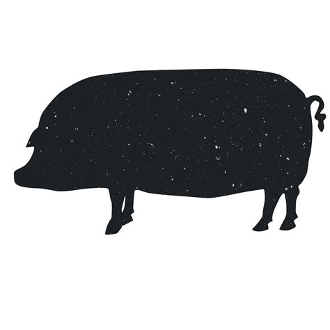 Domestic Pig Silhouette Animal Computer File Animal Silhouettes Png