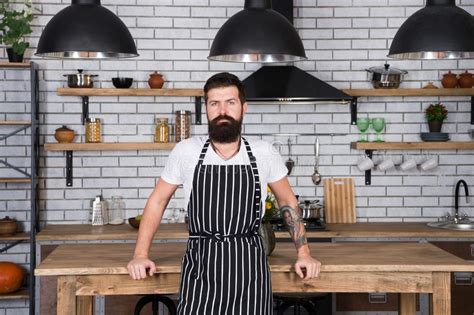 He Is A Champion In The Kitchen Hipster In Kitchen Mature Male Bearded Man Cook Bearded Man