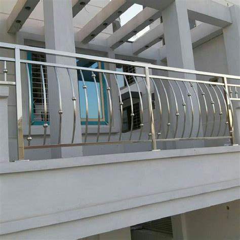 Silver Stainless Steel Balcony Railing At Rs 200feet In Raipur Id