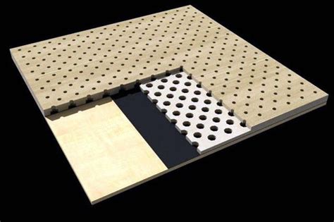Office Building Perforated Wood Acoustic Panels Sound Absorption Board