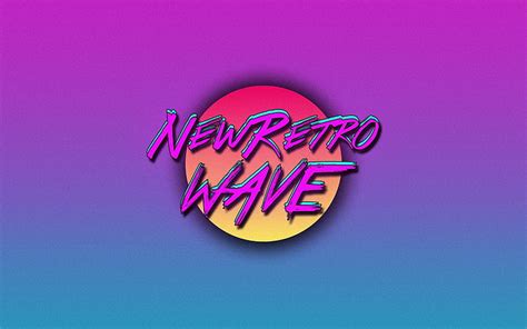 Hd Wallpaper New Retro Wave Logo Vintage Synthwave Neon 1980s