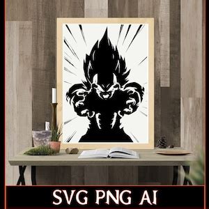 Dragonball Z Inspired Vegeta S Pride Vector Graphic PNG SVG