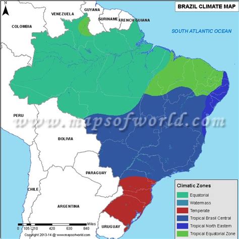 Brazil Weather And Climate Map Maps Pinterest